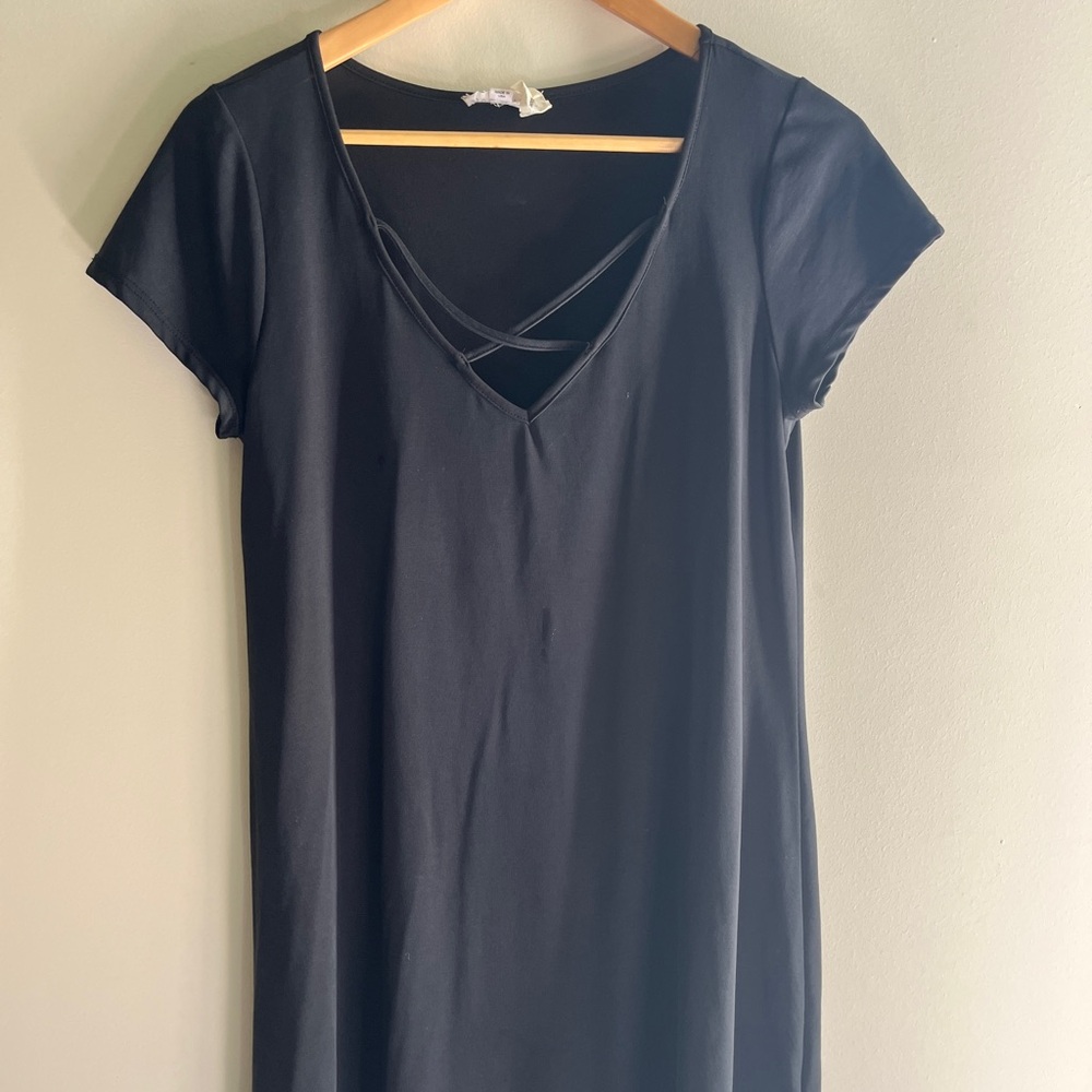 Socialite V-Neck A-Line Dress
